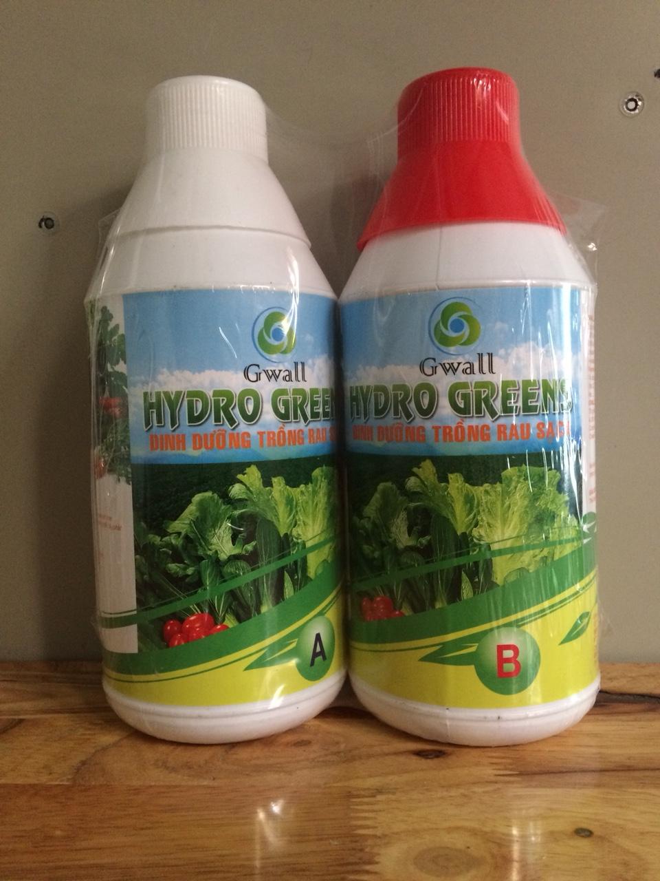 Dinh Dưỡng Thủy Canh Chuyên Rau Ăn Lá  HYDROGREEN ( loại 1 lít  A-B)