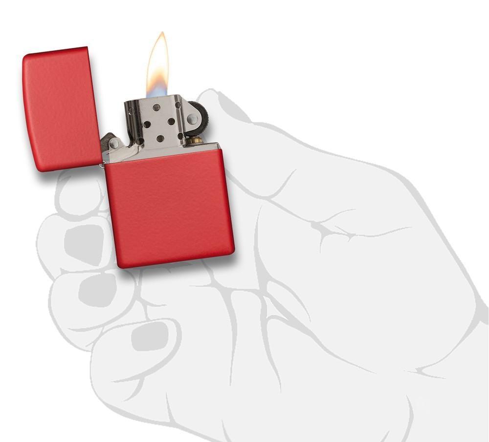 Bật Lửa Zippo Matte Red Sơn Tĩnh Điện Đỏ 233
