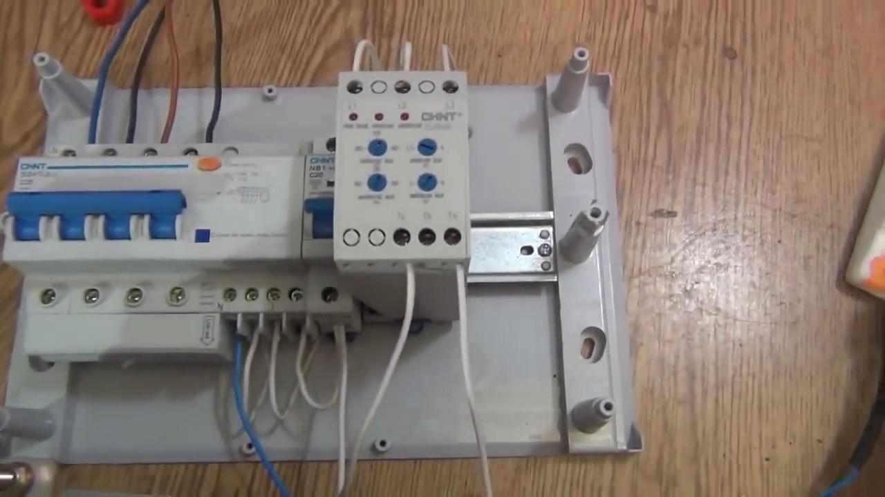 Chống mất pha bảo vệ mất pha lệch pha đảo pha có nút chỉnh
