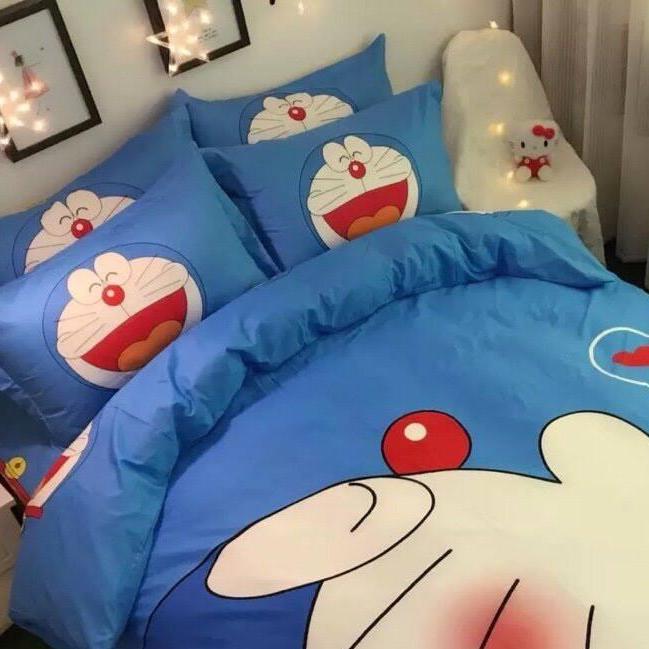 BỘ CHĂN GA GỐI HÀN QUỐC DOREMON 180x200