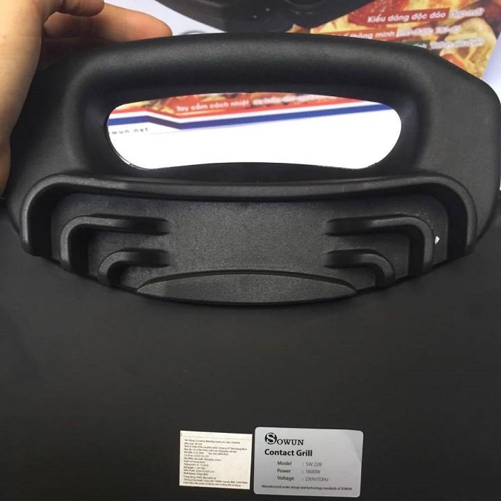 Máy kẹp nướng bánh mì, xúc xích, thịt 2 mặt 2000W