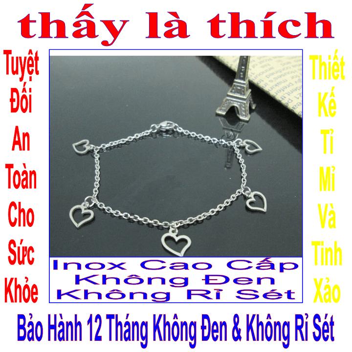 Lắc tay hình trái tim lắc đeo tay nữ đẹp lắc ngọc lắc nữ - Cam kết 1 đổi 1 nếu đen và gỉ sét