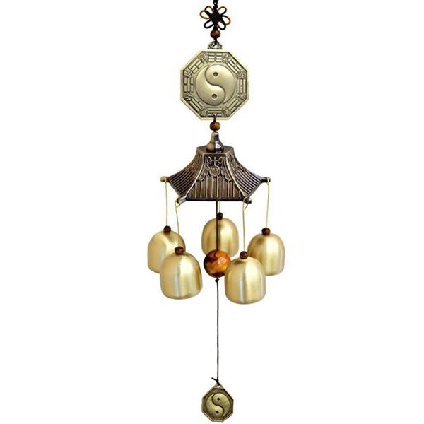 Chuông gió 5 quả chuông đồng nguyên chất - LPCG1021