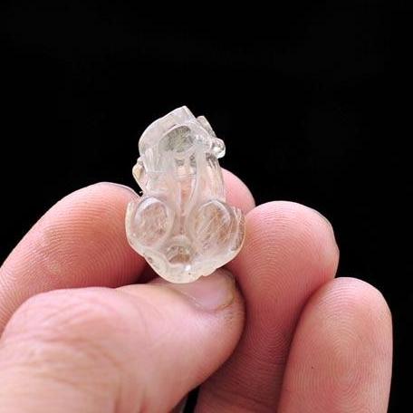 [HCM]TỲ HƯU THẠCH ANH TRẮNG- TẶNG KÈM KHUYÊN VÀ DÂY ĐEO