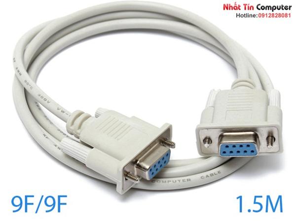 Cáp nối thẳng Com to Com D-SUB 9 Pin 1.5M ( Cáp RS232 ) 9F/9F
