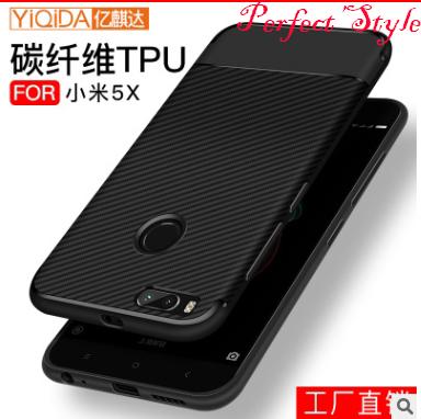 Ốp lưng cao su vân carbon xiaomi mi 5x / mi A1 ( đen )
