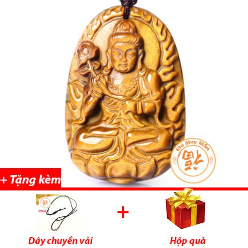 Mặt dây chuyền phật bản mệnh đại thế chí bồ tát mắt hổ vàng nhí