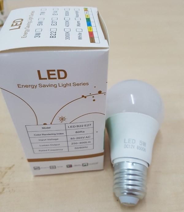 [HCM]Bộ 2 bóng đèn LED 12V 5W vỏ nhựa