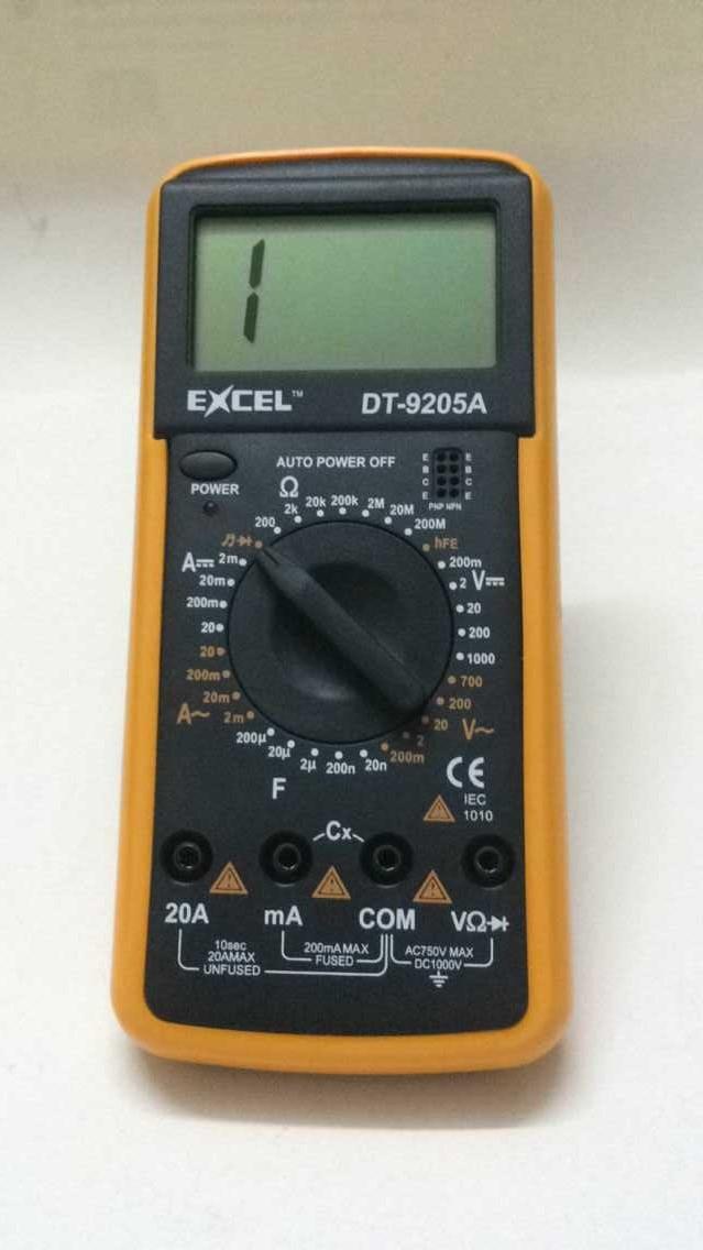 Đồng hồ đo vạn năng Excel DT-9205A (Đen phối vàng)