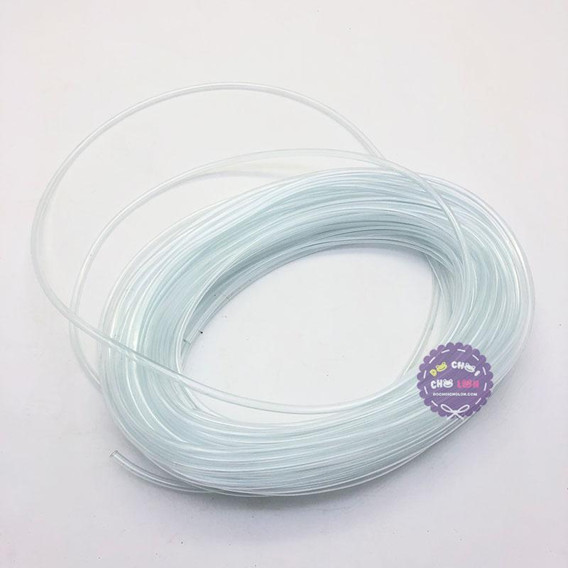 Compo 5 Mét Dây oxy loại MỎNG ống dây 4 li cho máy sủi khí Oxy hồ cá cảnh sử dụng nối quả sủi và máy sủi oxy hồ cá