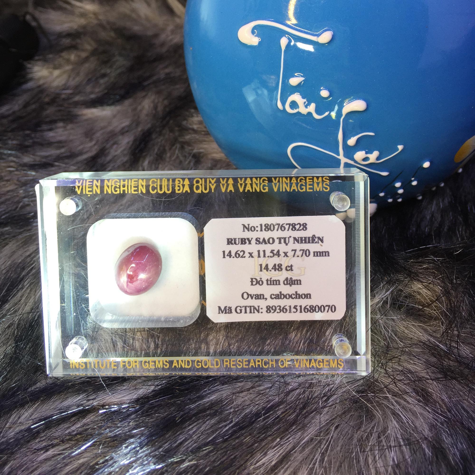 RUBY SAO TỰ NHIÊN   ĐÃ CÓ GIẤY KIỂM ĐỊNH CỦA NHÀ NƯỚC