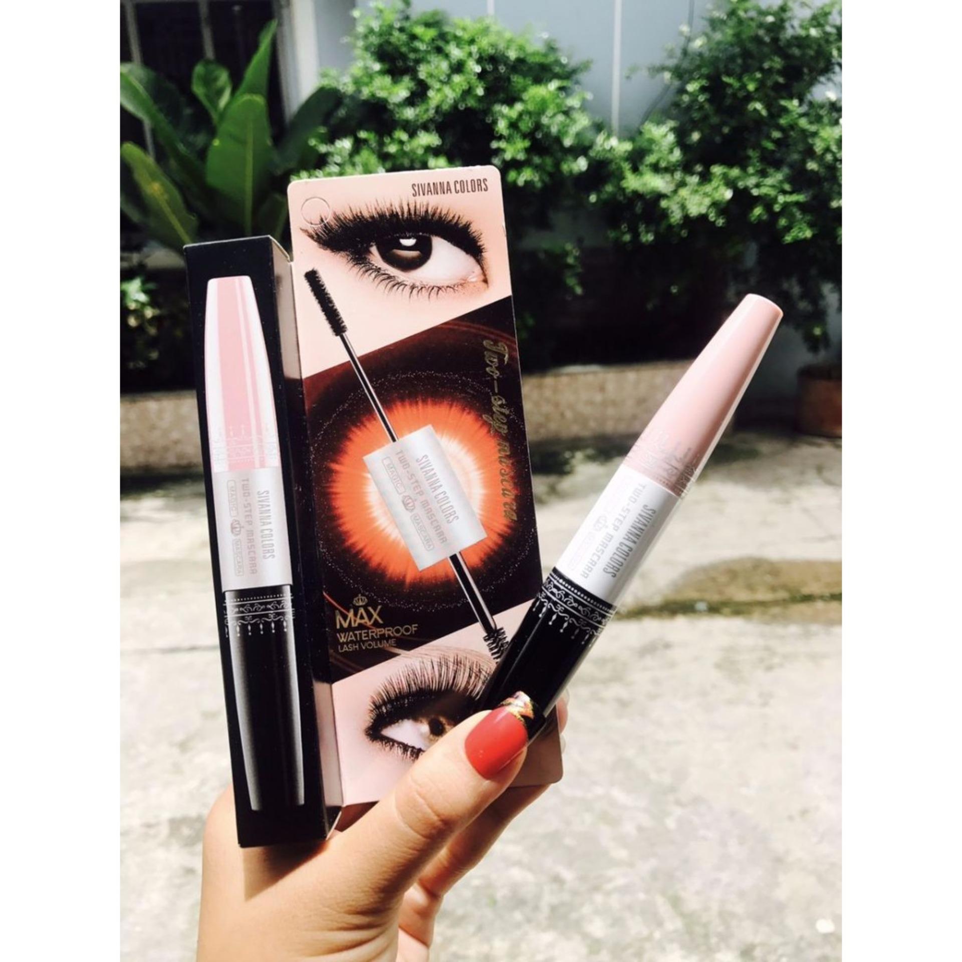 Mascara 2 đầu Chống Nước SIVANNA COLORS Two-Step