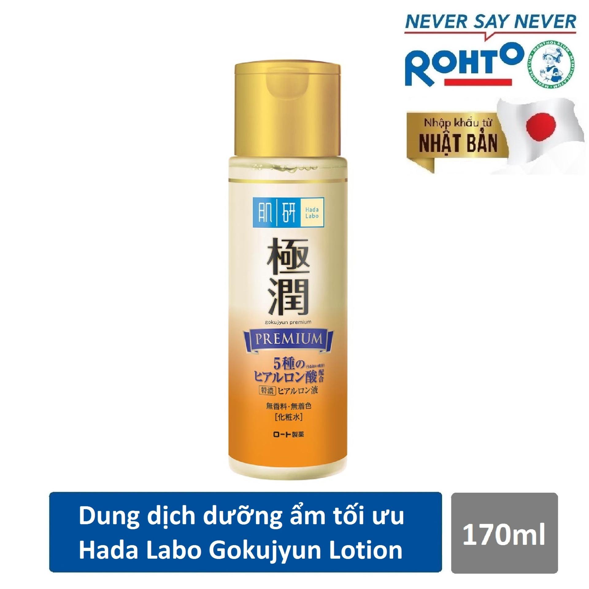 Dung dịch dưỡng ẩm tối ưu Hada Labo Gokujyun Premium Lotion 170ml