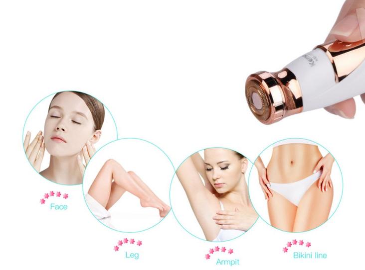 [HCM]Máy Cạo Lông Nách Kemei 577