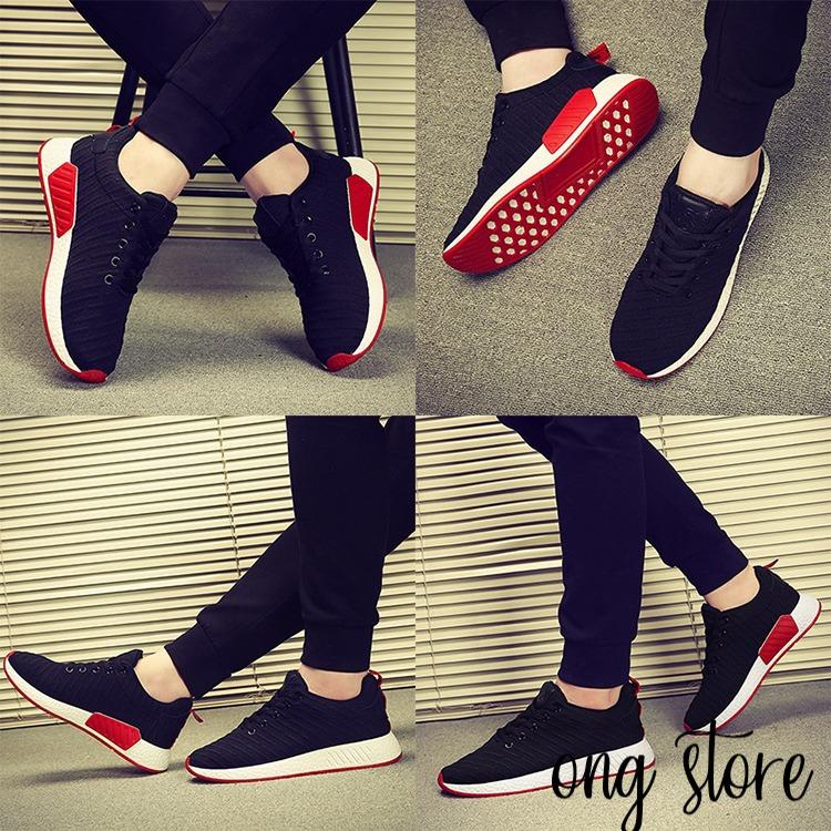 Giày đôi, giày cặp, giày thể thao gân nam nữ đế đỏ