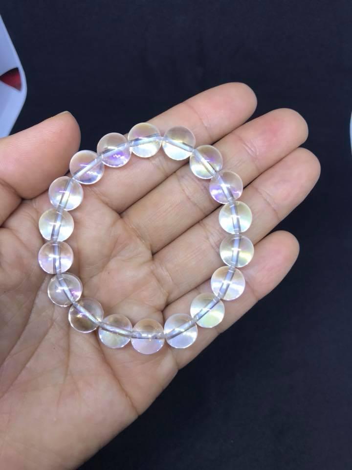 [HCM]VÒNG TAY PHONG THỦY ĐÁ THẠCH ANH TRẮNG 10ly