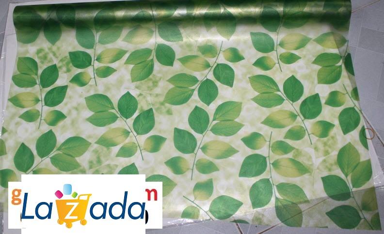 [HCM]5m Decal dán kính/kiếng họa tiết lá xanh