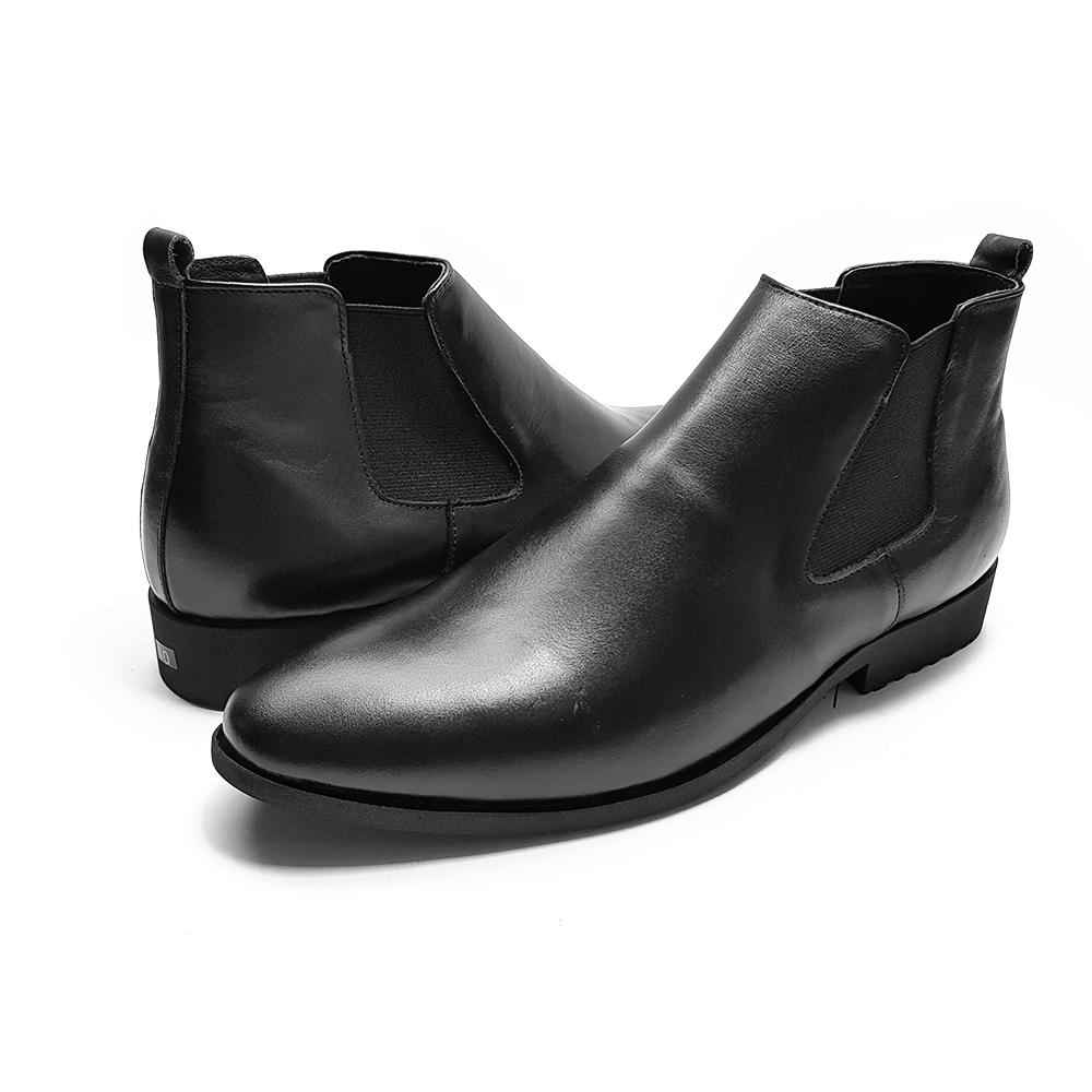 Giày Boot Nam Cổ Lửng Da Bò Thật 100% Ensado CL03MC (Đen - Nâu)