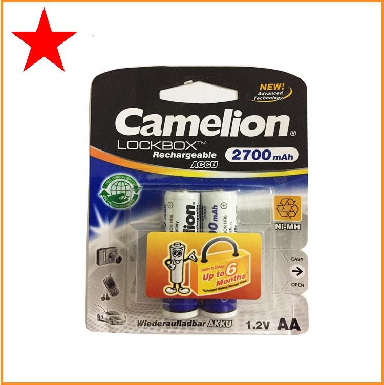 Combo 10 vỉ pin sạc AA Camelion 2700mAh (1 vỉ 2 viên)