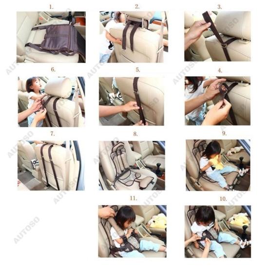 Ghế ngồi ô tô an toàn cho trẻ nhỏ màu xanh - autoso - ảnh sản phẩm 3