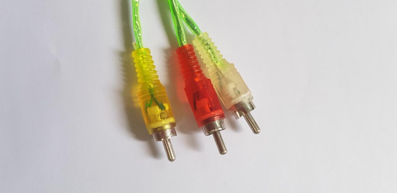 [HCM]Dây Cáp AV 3 Đầu Jack Bông Sen Ra AV 3 Đầu Bông Sen