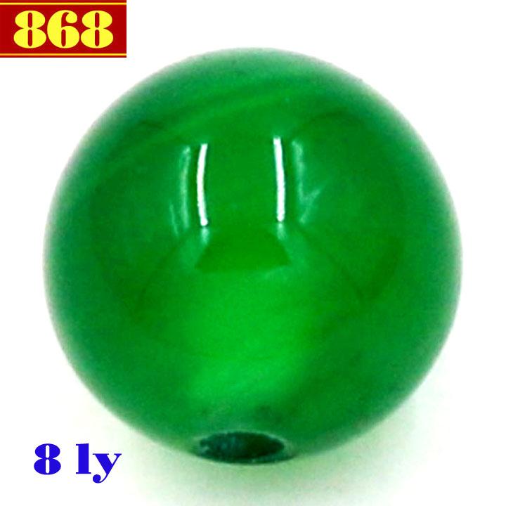 Combo 10 hạt đá thạch anh xanh lá 8 ly