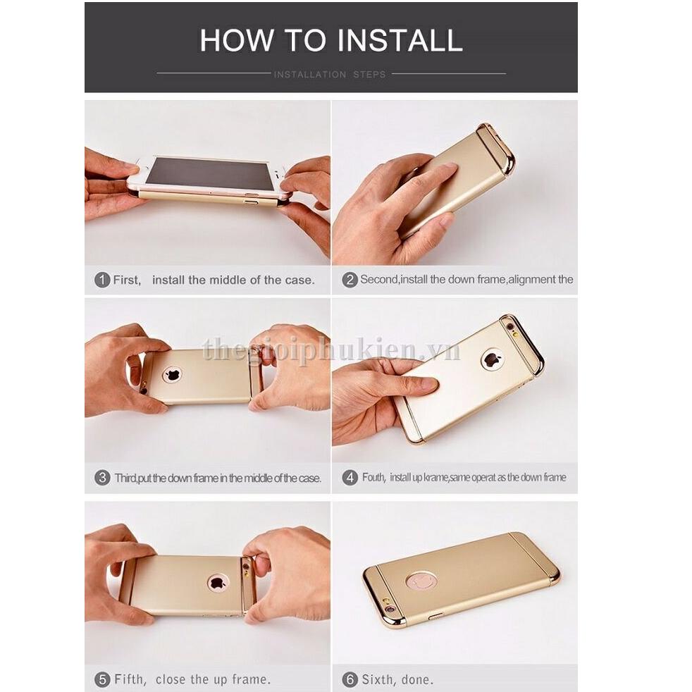 Ốp lưng 3 mảnh thời trang cho điện thoại iPhone 6 / 6S -
