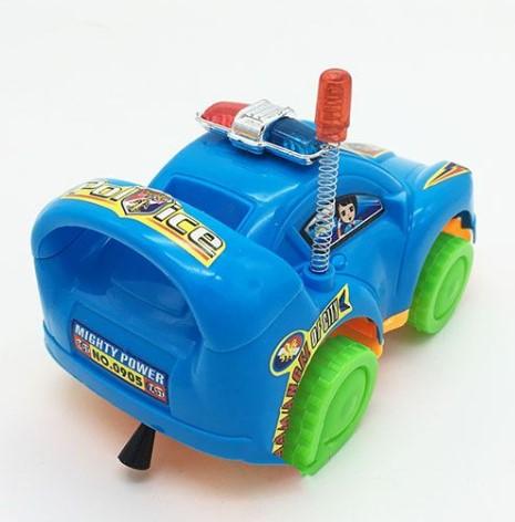 Đồ chơi xe ô tô cảnh sát mini chạy bằng dây cót