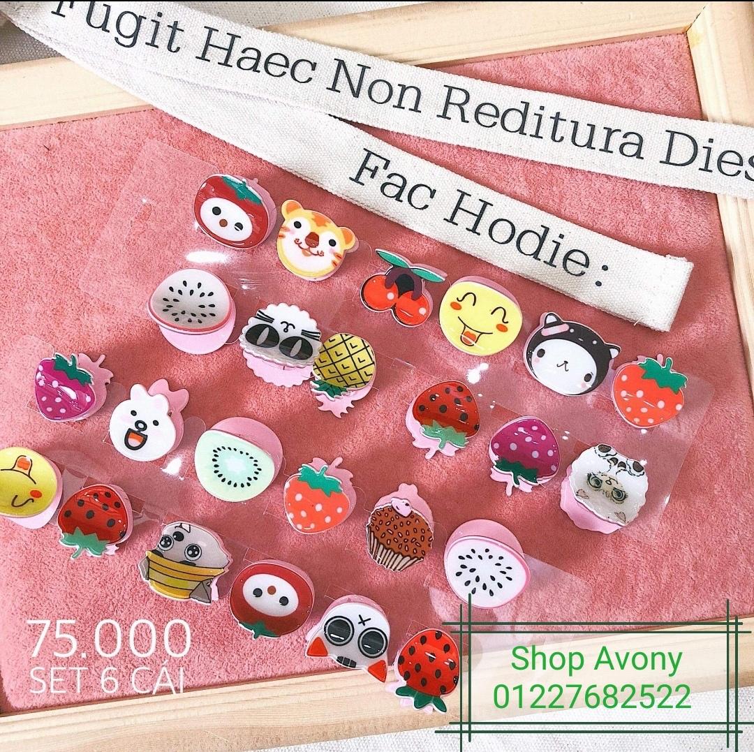 [HCM]Set 6 Kẹp tóc càng cua mái