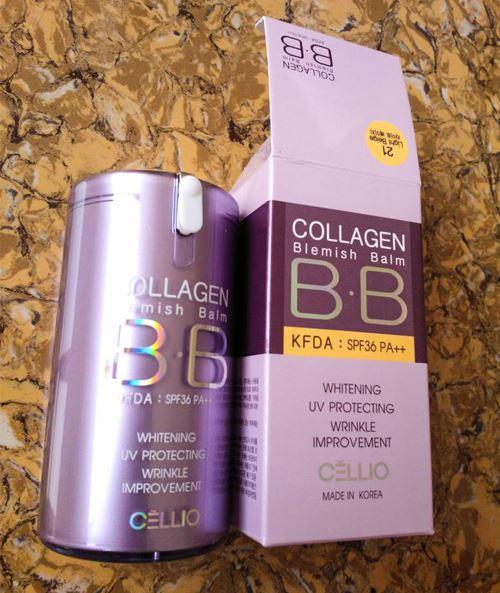 Kem nền Cellio Collagen Blemish Balm BB SPF 40 PA+++