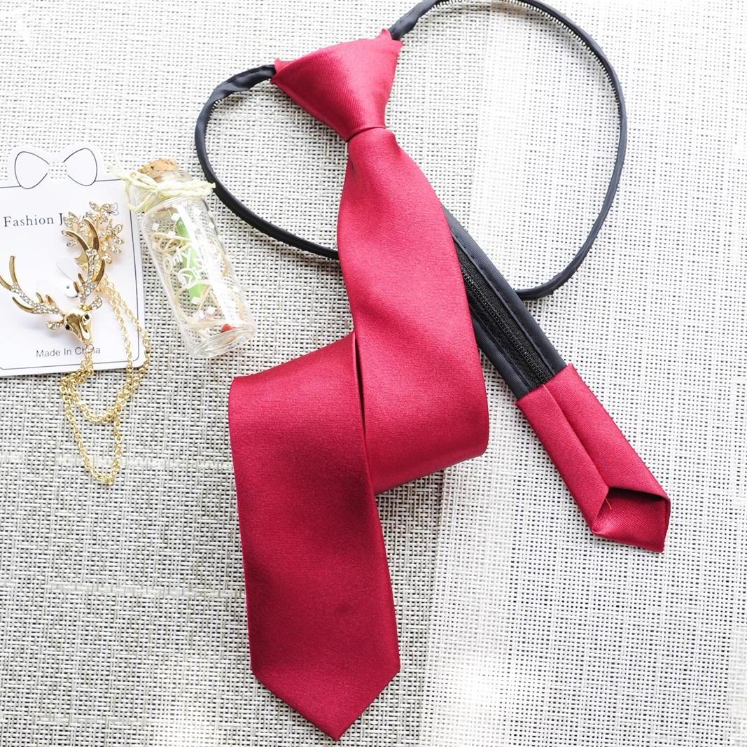 Cà Vạt Thắt Sẵn Bản Nhỏ 5*35cm - Kiểu Dáng Hàn Quốc