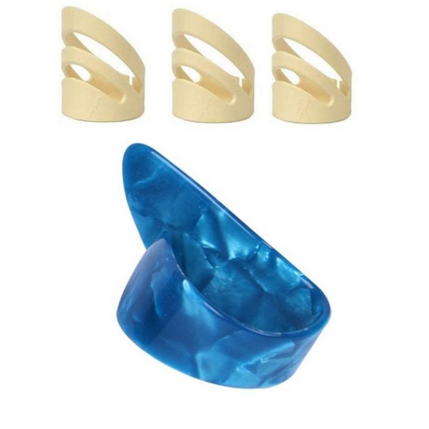 Bộ 3 bọc móng gảy đàn guitar Alaska size nữ 3M (tặng móng gảy ngón cái màu ngẫu nhiên)