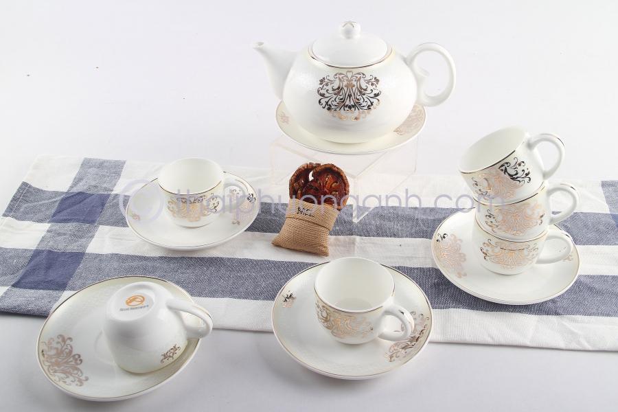 Bộ tách trà 14 món Sứ Xương Royal Houseware 1412609