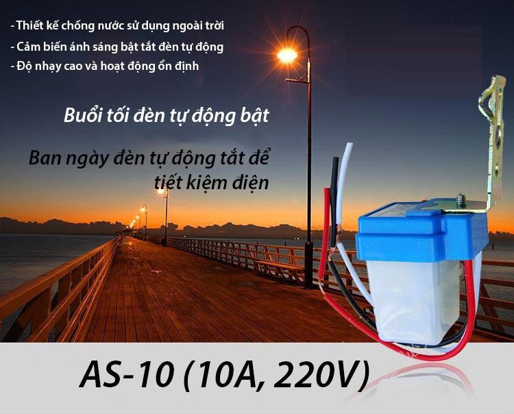 Công tắc cảm biến ánh sáng AS10 220v 10A