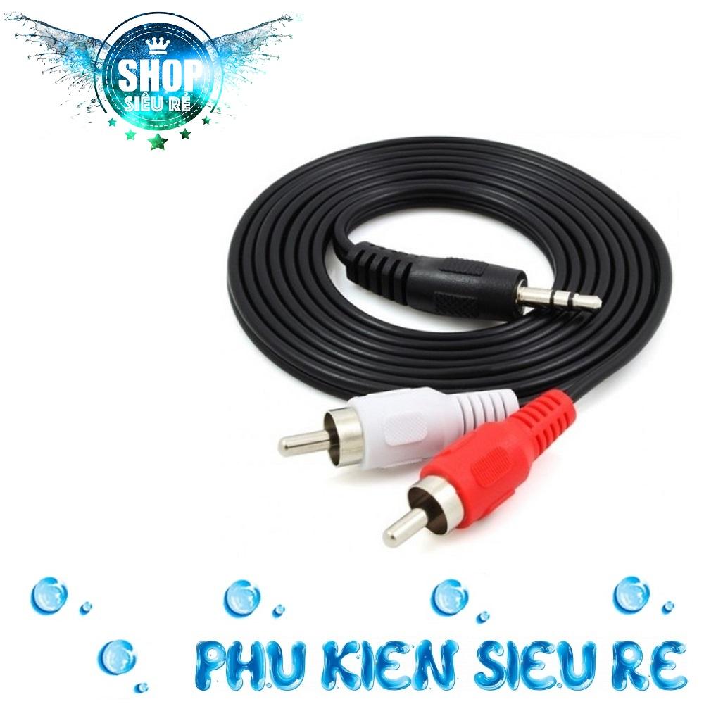 Dây loa 1 đầu 3.5 ra 2 đầu av dài 3m