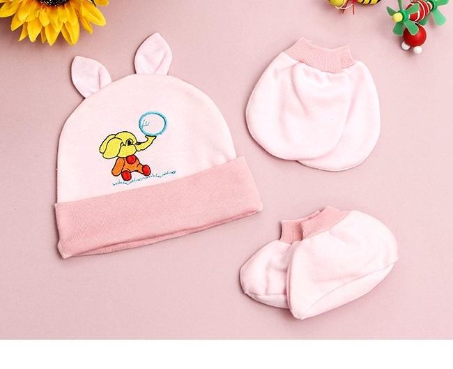 [HCM] 5 Bộ Bao tay chân và nón tai thỏ cho bé
