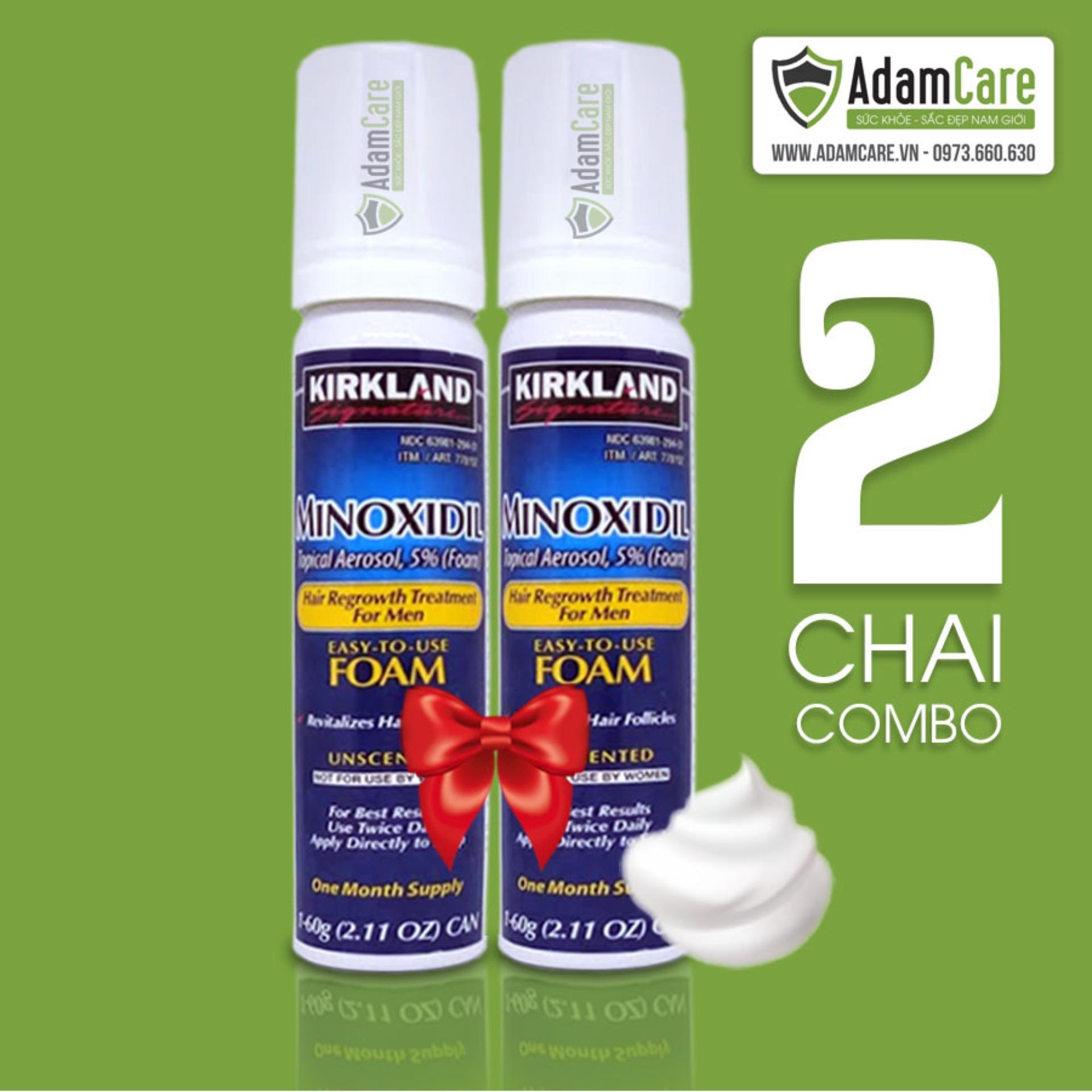 [HCM]Serum mọc râu Minoxidil 5% Foam combo 2