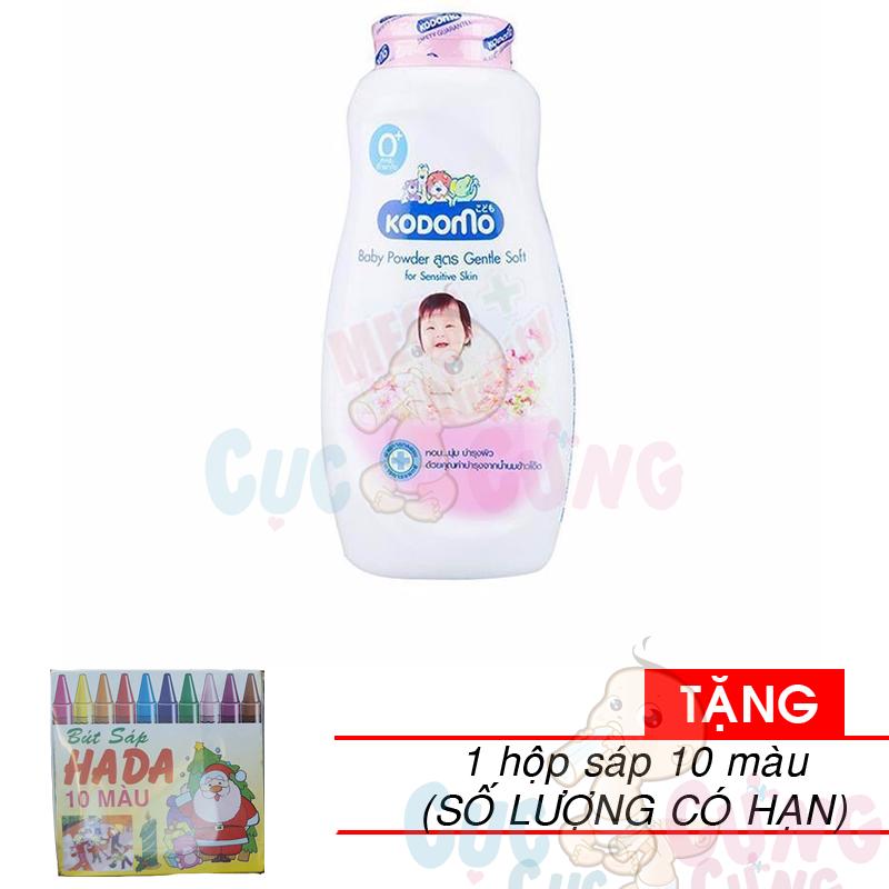 Phấn dưỡng ẩm cho trẻ Kodomo 360g - Gentle Soft Tặng 1 hộp sáp 10 màu