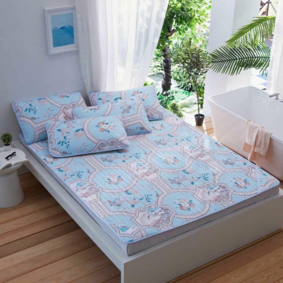 Chiếu điều hòa cao cấp Tencel 1m8x2m ( tặng kèm 2 vỏ gối )