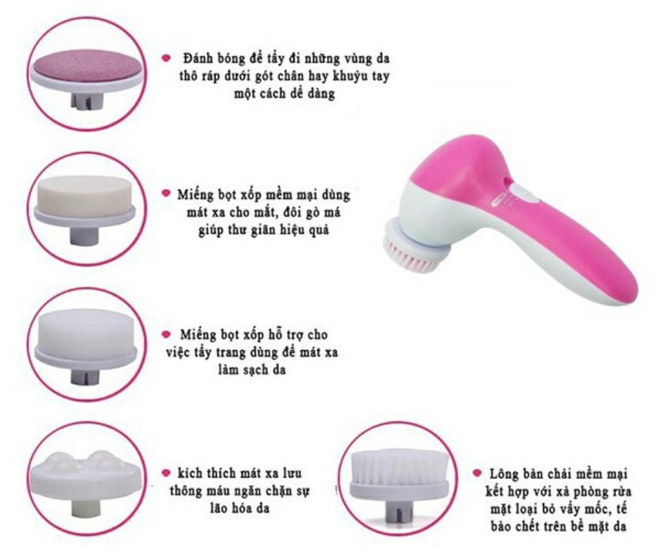 [HCM] Máy Massage Mặt 5 Đầu ( 5 in 1 )