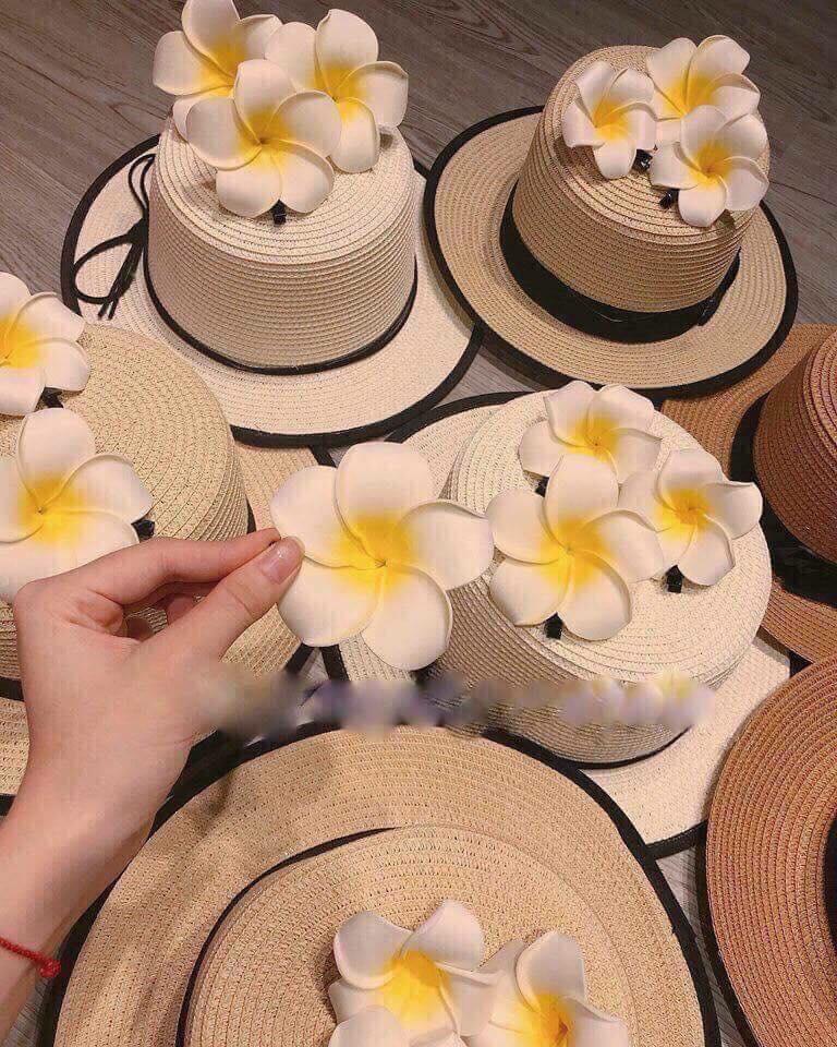 Kẹp tóc hoa sứ (hoa đại)