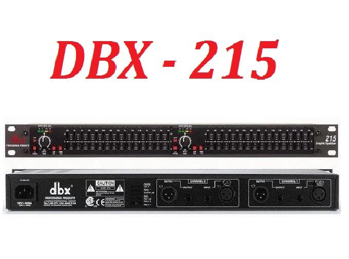 Loc tiếng Equalizer DBX 215 (Đen), bộ xử lí âm thanh xấu
