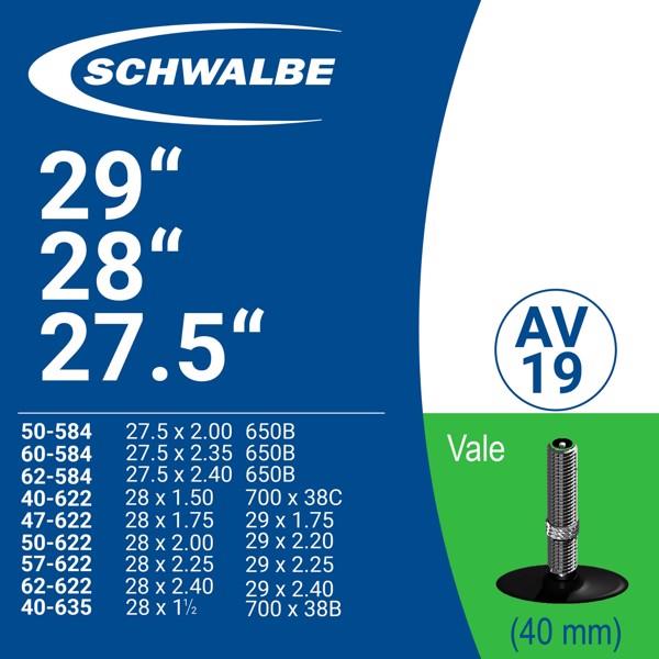 Ruột xe đạp schwalbe 27.5/29” av19