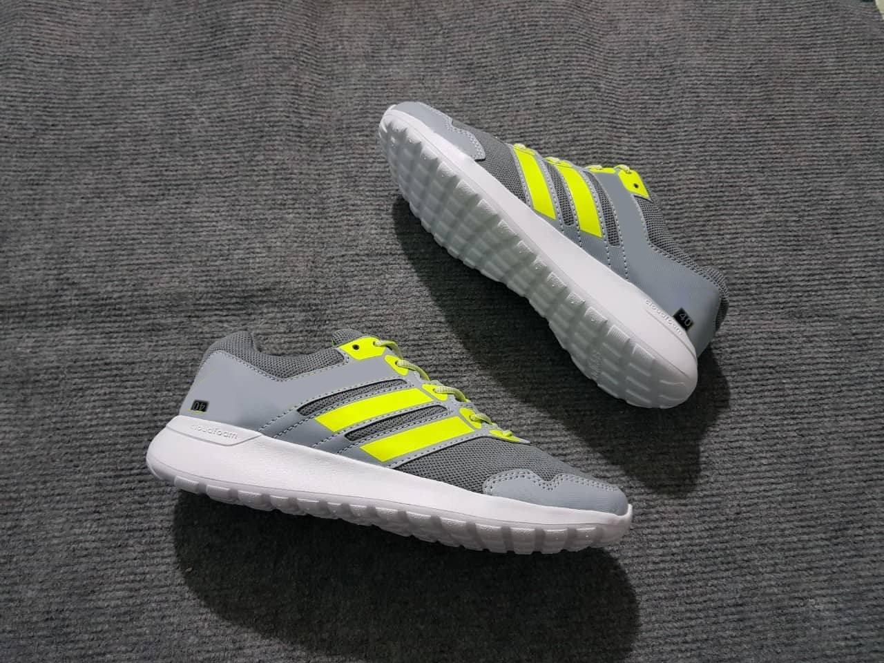 [HCM]Giày Thể Thao Sneaker Nam Nữ (Xám Phối Xanh Dạ Quang )