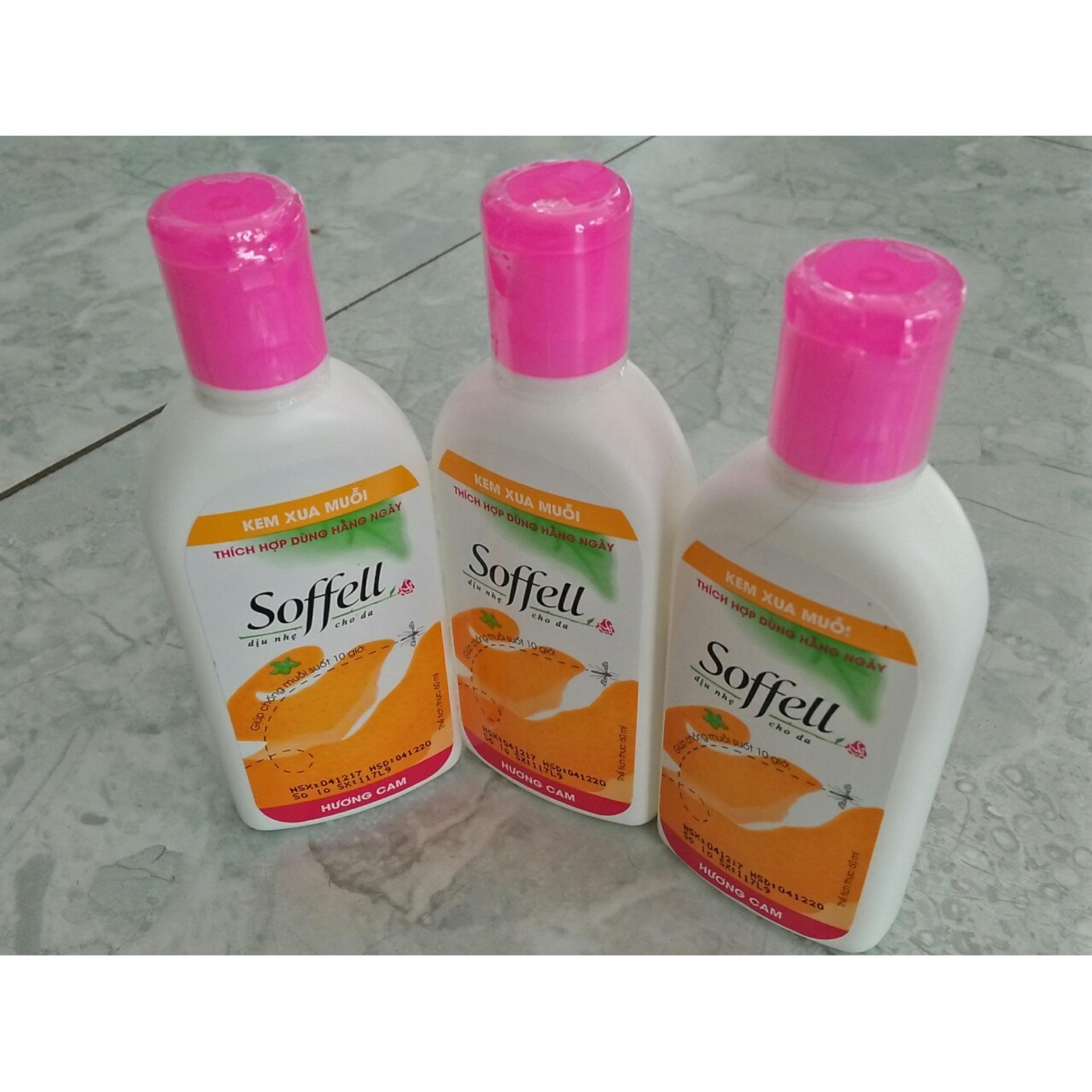 Kem chống muỗi hương cam Soffell  60ml