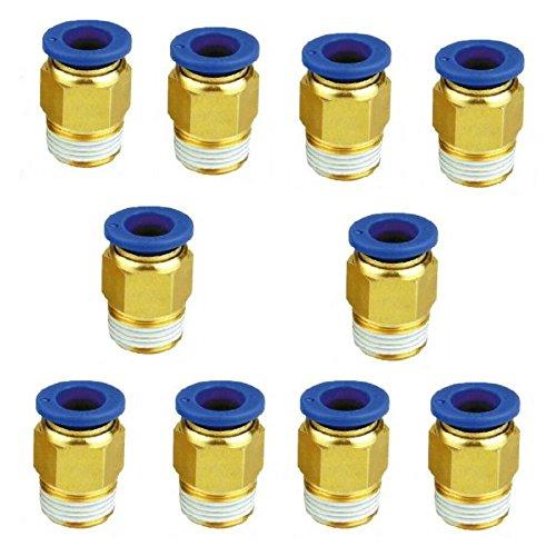 10 đầu nối khí nén nhanh pc 6-03 dây hơi 6mm ren ngoài 17mm