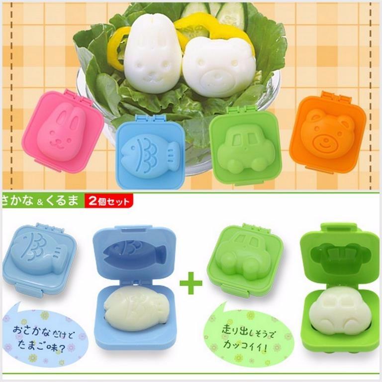 Bộ 4 khuôn cơm Bento hình thú xinh xắn