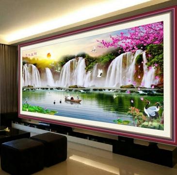 Tranh thêu chữ thập Phong cảnh monalisa FJ0538-Siêu thị tranh thêu