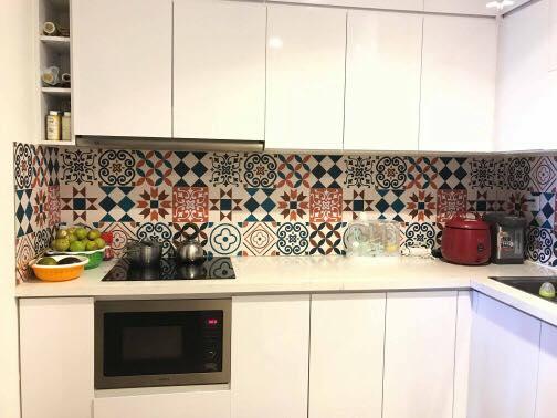 Decal gạch bông Simple - Decal dán tường - Sắc nét bền đẹp