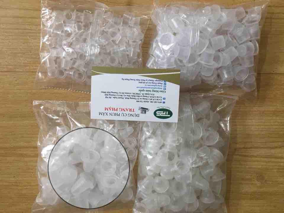 [HCM]Chum silicon nhỏ đựng mực xăm (bịch 100 cái)